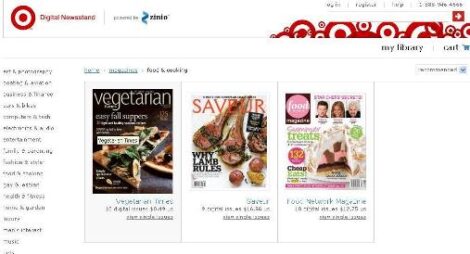 Target Launches Digital Magazine Newsstand Image